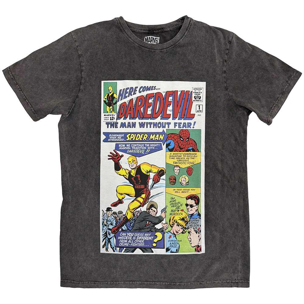 Marvel Daredevil - Here Comes Daredevil Comic Tshirt Homme - Gris